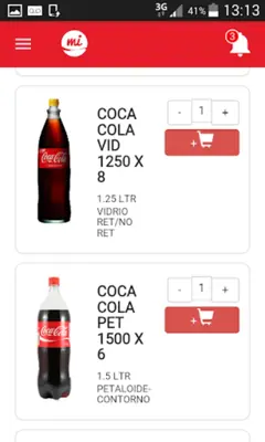 Mi Coca-Cola android App screenshot 1